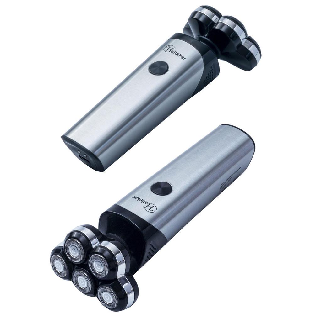 Hatteker Electric Razor for Men Waterproof Rechargeable Foaming Beard Shaver Technology & Easy-Replace Blades 360° Rotating Comfortable Skin Care