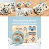 Wooden Busy Board Steering Wheel Toy For Kid Learning And Development