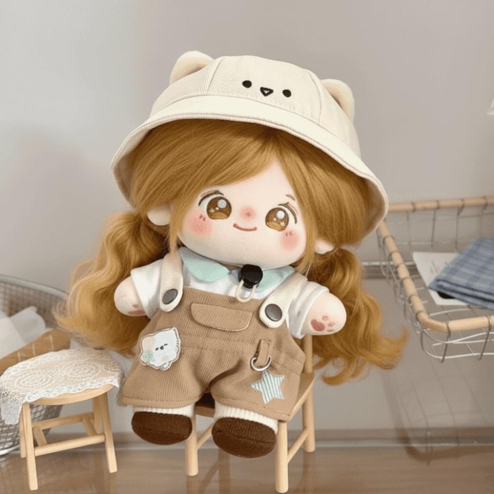 1 set Outfit Cotton Doll's Clothes Bear Hat Plush Doll Clothes  20cm Cotton Doll