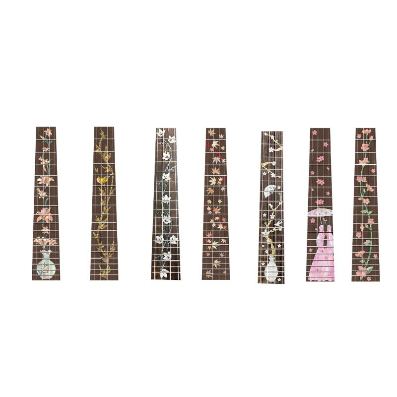 23inch Ukulele Fretboard Sticker Guitar Inlay Sticker Thin Inlay Sticker Fretboard Decals Marker for Guitar Bass Ukulele