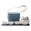Portable Panda Kuaike, a Pot of Three Cups of Travel Tea Set, a Small Set of Creative Business Gifts