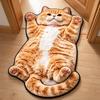 Non-Slip Home Decor Carpet Diatom Mud Cartoon Carpet Cute Cat-Shaped Area Rug  Living Rooms