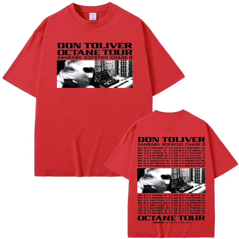 

DON TOLIVER OCTANE TOUR 2026 Tee Rapper Summer Hip Hop Tee 100% Cotton Casual Grunge Round Neck Tees XXL
