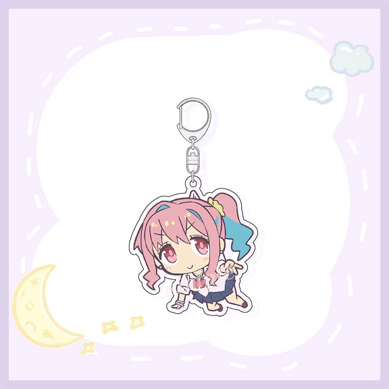 6CM Cute Anime Onimai: I'm Now Your Sister!Keychain Acrylic Figure Keyring Pendant Cosplay Jewelry Charm Fans Gifts
