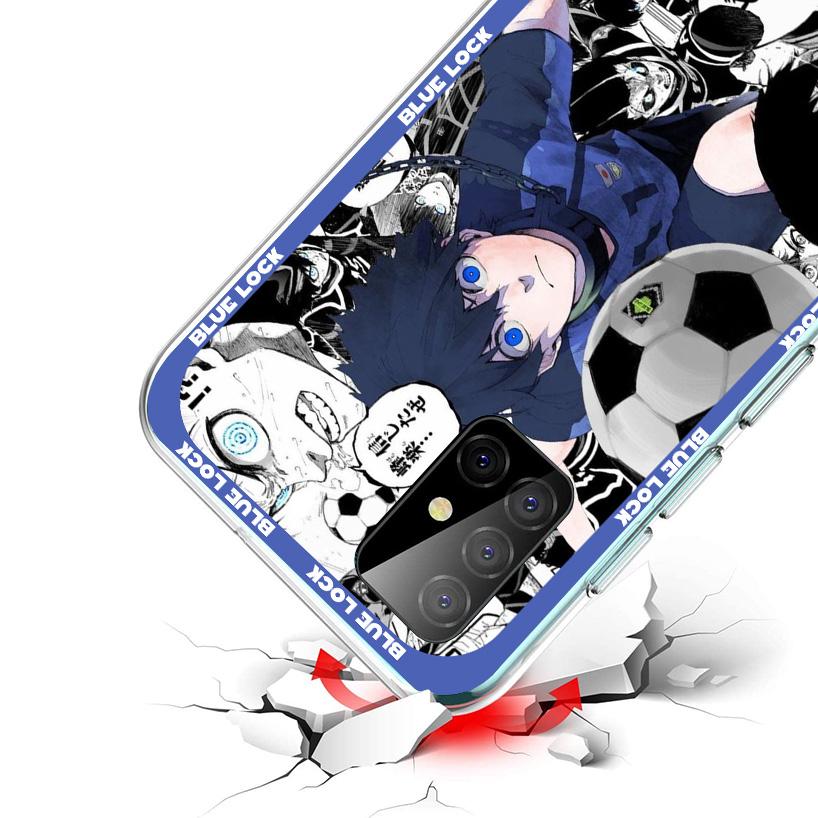 Anime Blue Lock Phone Case for Samsung Galaxy A52 A51 A50S A12 A22 A32 A72 A10S A30S A31 A71 Note 20 Ultra 10 Plus S10 Galaxy A5