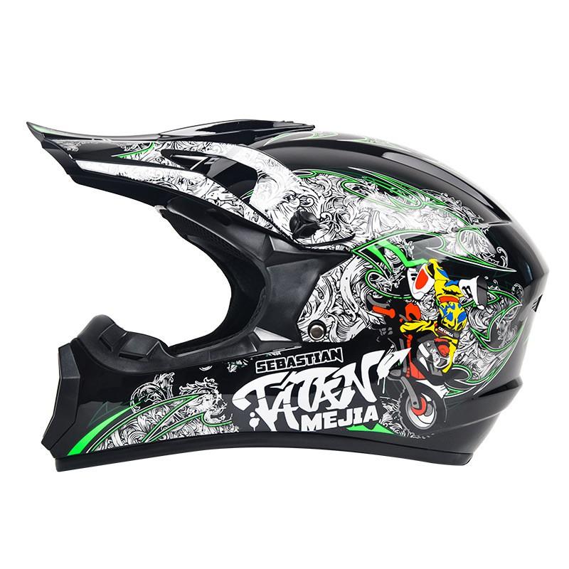 Full Face Motorcycle Helmet Off-Road ATV Dirt Bike Mountain Downhill Karting Safety Protection