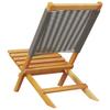 Garden Chairs 2 pcs Grey Solid Acacia Wood and Polypropylene