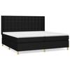 Maison Exclusive - Sommier à lattes de lit avec matelas Noir 200x200 cm Tissu