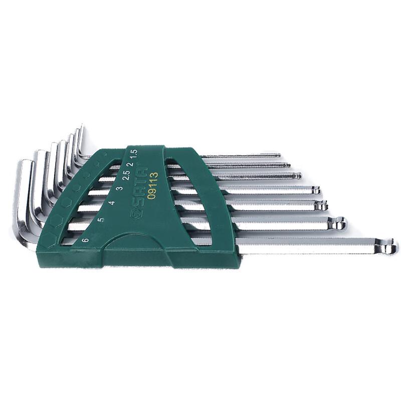 SATA 09113 Extra-long Ball-End Hex Key Set