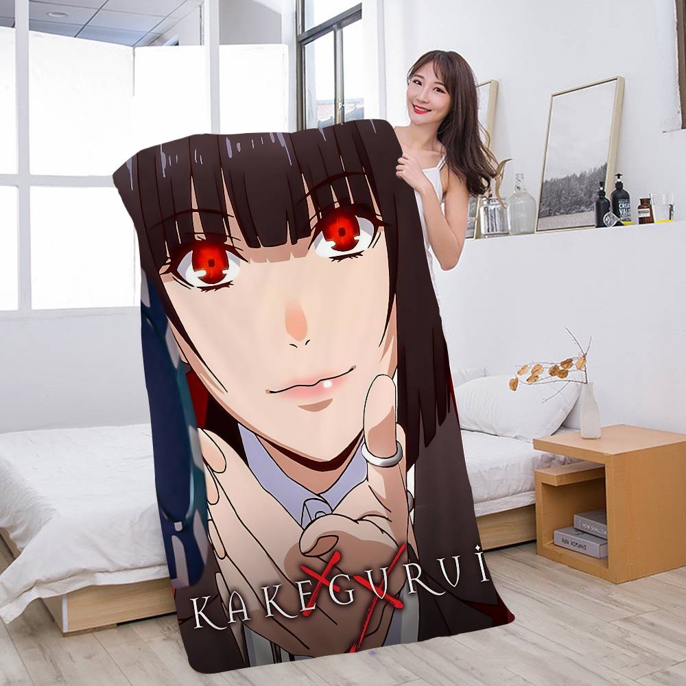 Cartoon Anime K-KakeguruiS Microfiber Blanket Quick Drying Beach Towels Oversized Printing Super Absorbent Pool Towel Blanket