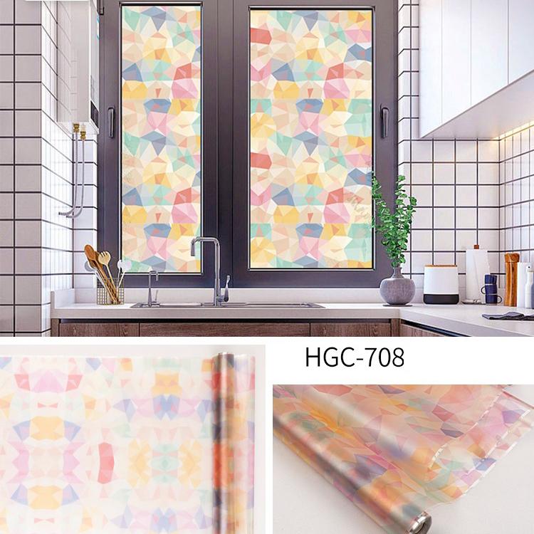 Milchglasaufkleber, elektrostatischer Fensteraufkleber, Toilettenfensteraufkleber, Lichtdurchdringung, Anti-Peeping-Folie im chinesischen Stil