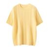 Women's 100% Pure Cashmere Cable Knit Short Sleeve Pullover Sweater