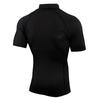 Men's Stand Collar Zipper Fitness Short Sleeve Training Stretch T-shirt Sports Quick-drying Clothes