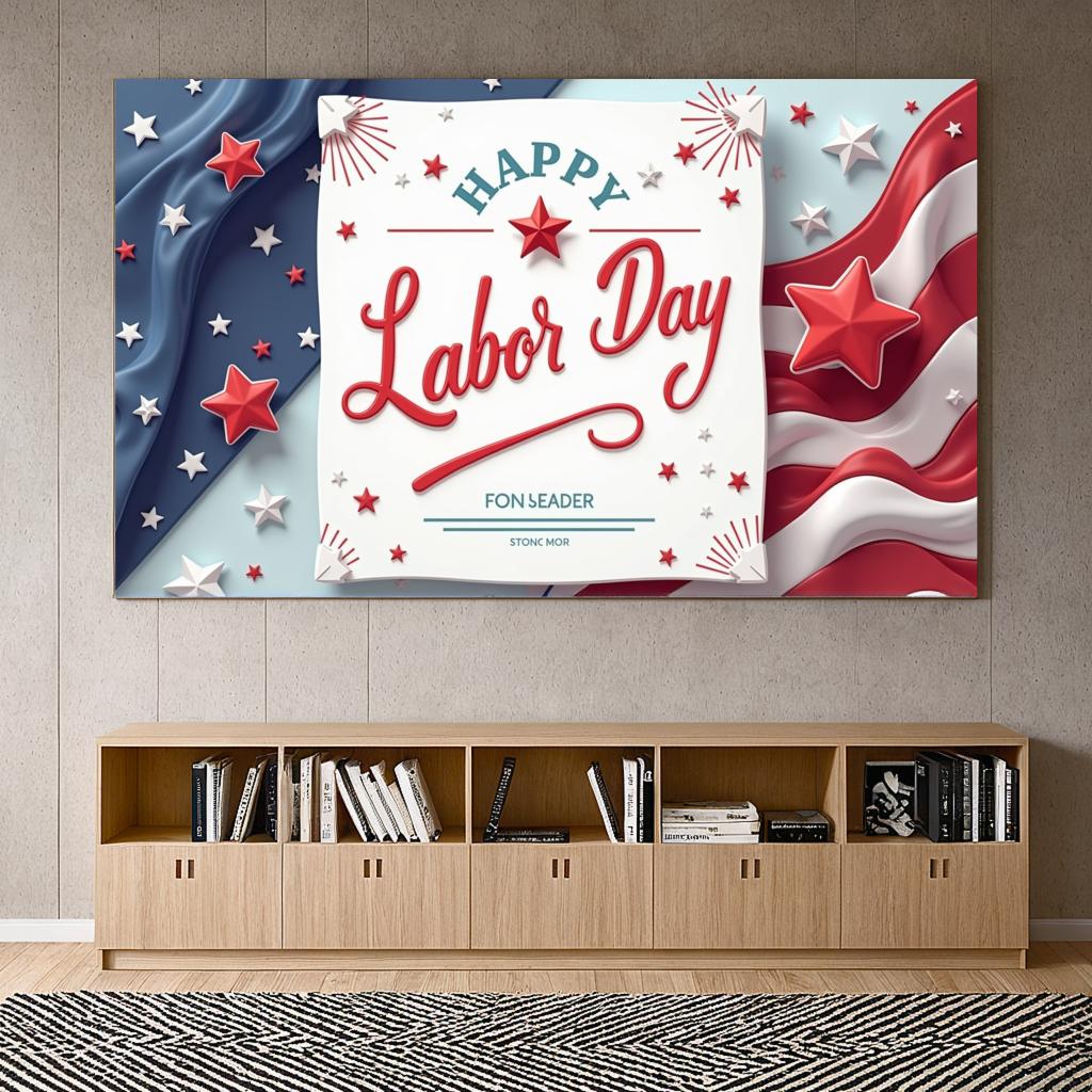 USA Theme Lightweight Event Banner Polyester Material Holiday Decoration for Patriotic Events Party Decoration