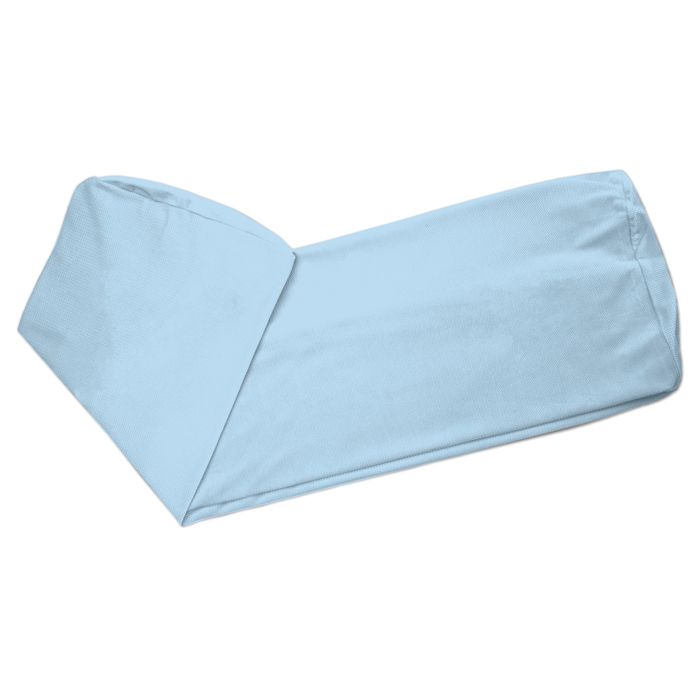 Housse de protection pour tour de lit bébé 70 cm - Protection des bords de lit - Housse pour cadre de lit Bleu Clair Velours