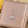Titanium Steel Non-fading Necklace - European & American Style, Light Luxury, Versatile Korean Fashion, Perfect for Women and Girlfriend Gifts.