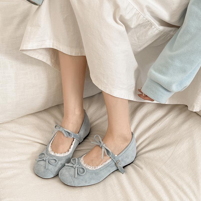 Girly Style Elegant Soft Sole Not Tired Feet Mary Jane Shoes 2025 Spring and Summer New Gentle Temperament Ballet Evening Shoes