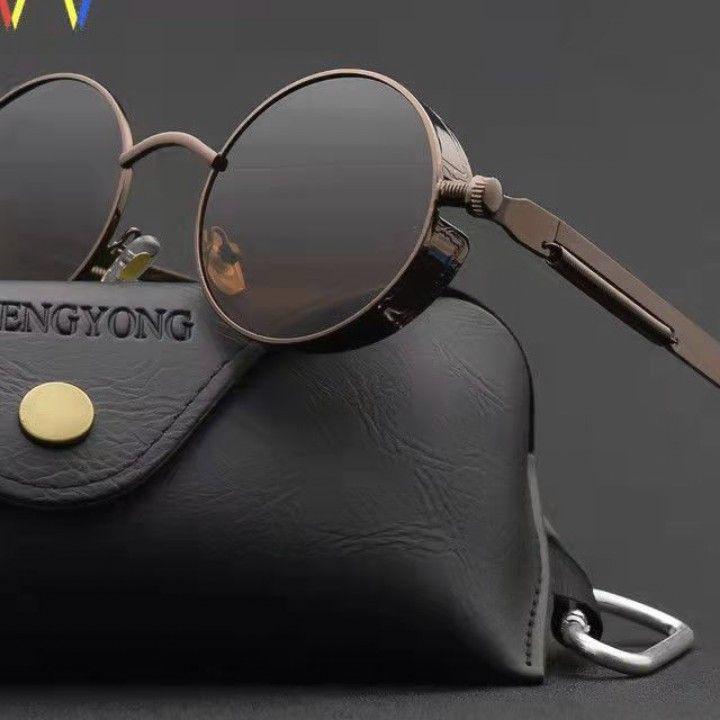 Retro Punk Cross-Mirror Sunglasses: Stylish Hip-Hop Eyewear for Men and Women