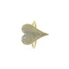Anelli a Cuore per Donna Colore Argento Oro Matrimonio Fidanzamento Gioielli Nuziali Pietra Zirconia Cubica Accessori Anello Eleganti