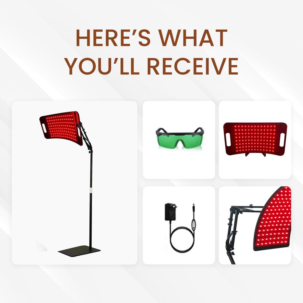 Mvolo Stellar Beam - Lampa na podczerwień - Terapia podczerwienią - Terapia czerwonym światłem - na Mięśnie, Skórę, Stawy i Przeziębienia - Bez Ciepła