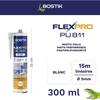 Mastic colle/joint - BOSTIK - Flexpro PU811 - Tous matériaux - Intérieur/extérieur - Blanc - 300 ml