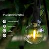 LED Solar G40 Tungsten Filament Outdoor Waterproof Christmas Decorative Light Strings