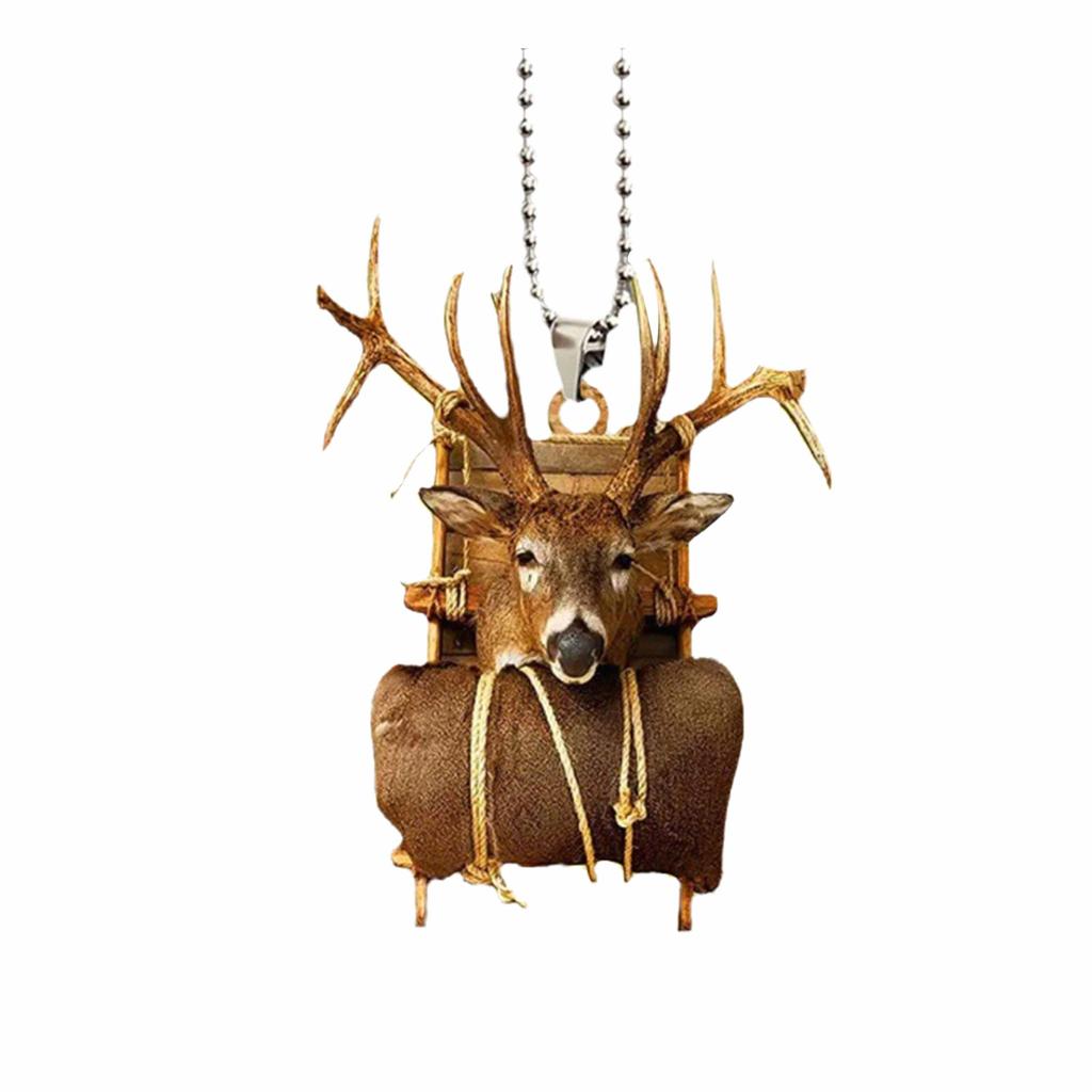 Acrylic Flat Small Deer Pendant Home Decoration Supplies,Funny Animal Wall Hangings