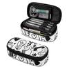 Pencil Case Zipper Closure Roomy Interior 300D Polyester with Mesh Pocket Removable Divider and Pen Slots for Boys Girls
