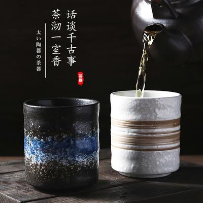 New Japanese Tea Cup Ceramic Coffee Cup Coarse Pottery Cup Commercial Matcha Clay Water Cup Japanese Cup