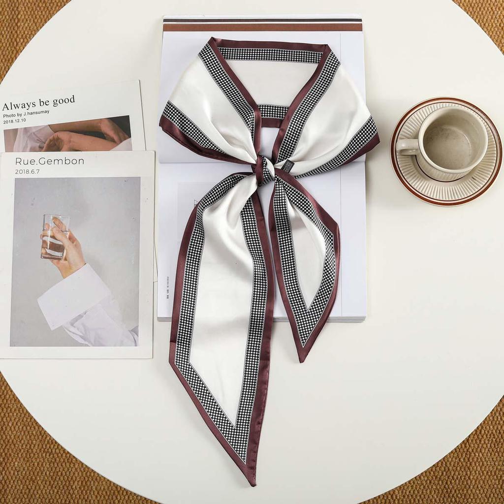 Trendy Silk-Like Ribbon Headband & Scarf: Multi-functional Hair Tie, Headscarf, Waistband - Hot Fashion Item