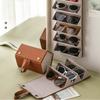 Glasses Storage Box, Sunglasses Holder, Sunglasses Storage Bag, Pressure Resistant, Multi Grid, Folding, Storage Rack