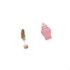 Nordic Abstract Metal Sculpture Figurine And Porcelain Ginger Jar Vase with Lid for Floral