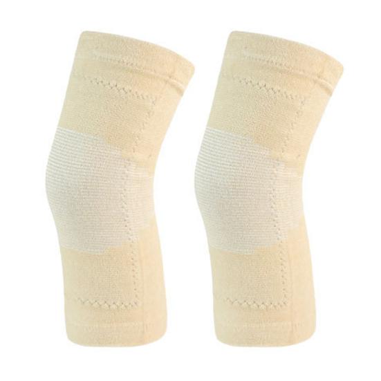 1 Pair Winter Moxa Fleece Knee Brace Men Women Outdoor Cycling Skiing Running Leg Warmer Cold Weather Windproof Thicken Thermal Knee Pad Compression