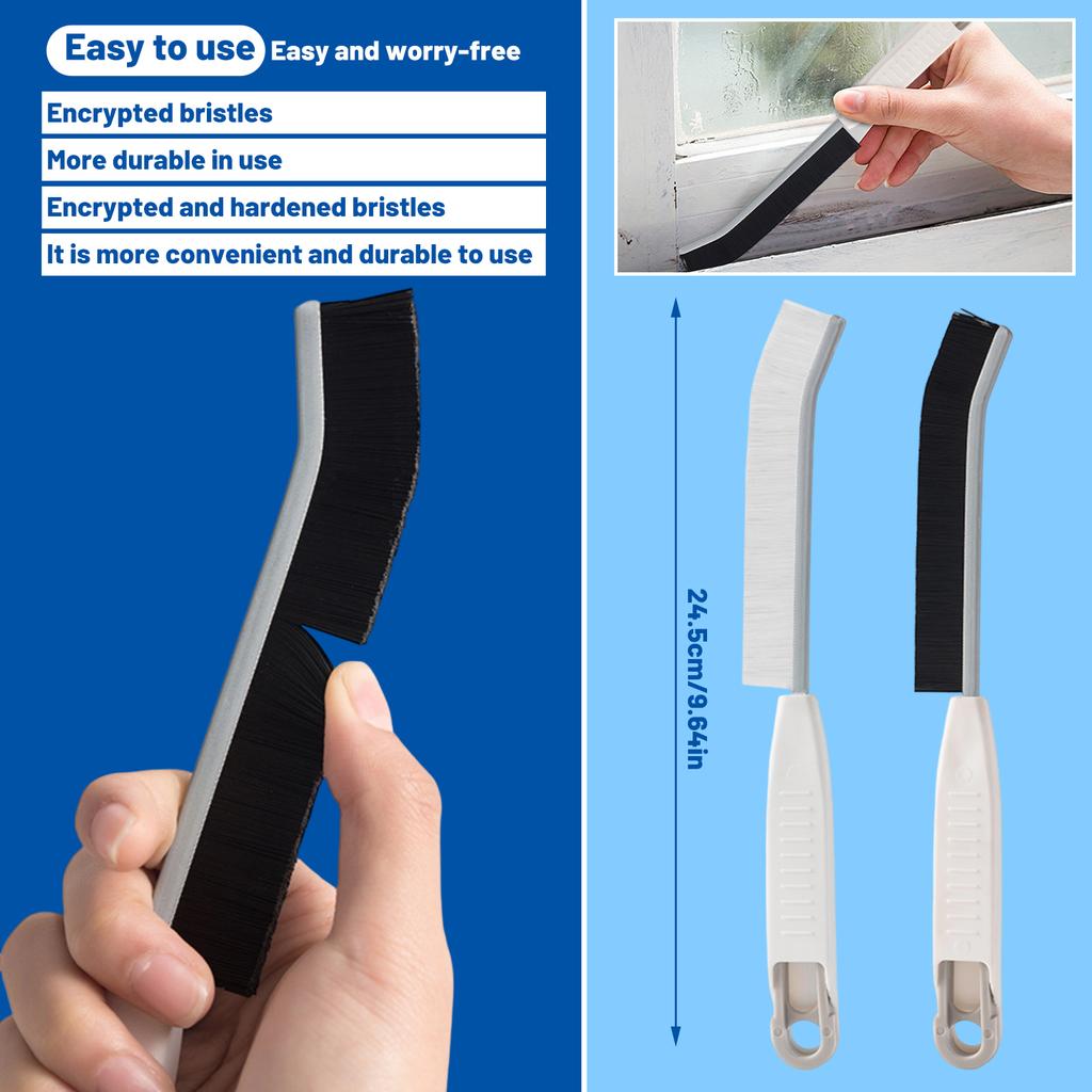 Multifunctional Cleaning Brush Household No Dead Angle Bathroom Window Brush Kitchen Sink Long Handle Flat Brush