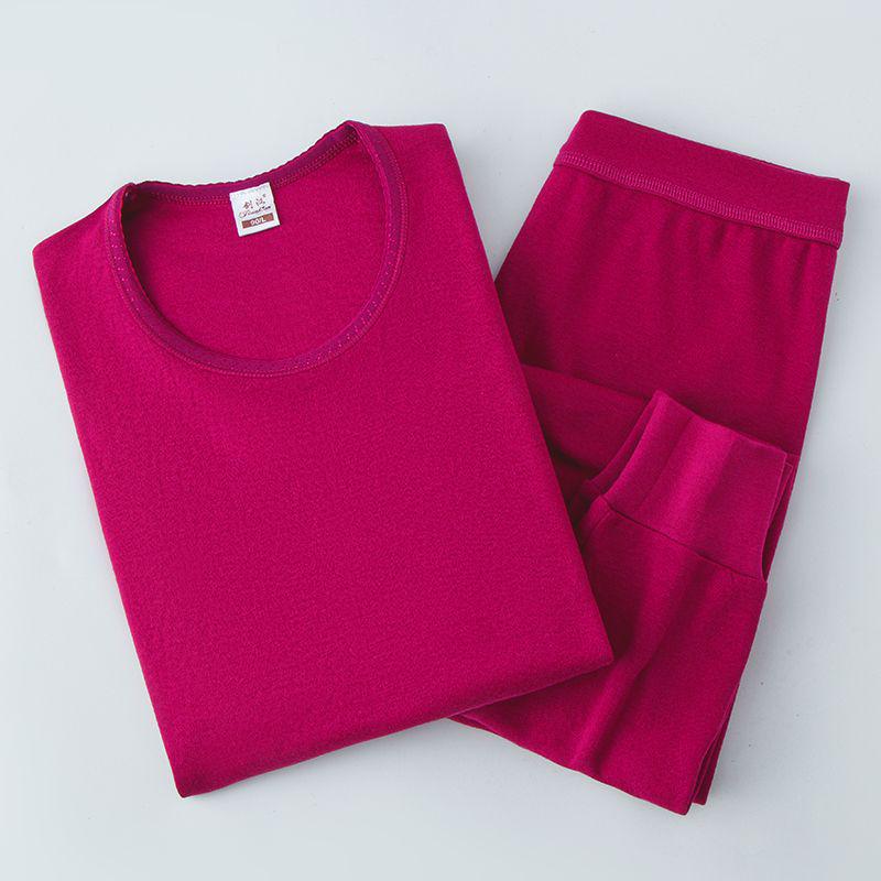 Men's and Women's Pure Cotton Long Johns Set: Warm Autumn Base Layer Knitwear for All Ages - Lightweight and Comfortable.