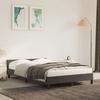 VidaXL Bed Frames with Headboard, Upholstered Bed with Slat Base, Double Bed with Footboard, Adult Bed, Modern, Grey 379548