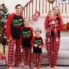 Drop Shipping  Christmas Pyjamas Family Matching Mom and Daughter Matching Outfits Mommy and Me Outfits Children Pajamas Set
