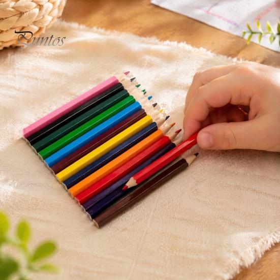Sketching Pencils for Kindergarten 12PCS Colored Set, with Smooth Wood Barrel, Vibrant Colors Creative Art Supplies School Painting Tools, Coloring