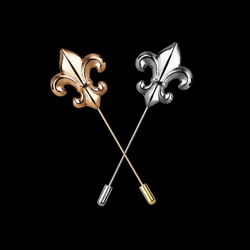 Elegant Lapel Pins Gifts For Men Classic Metal Pins Suit Brooch Luxury Women's Brooch Suit Accessories Gentleman Wholesale