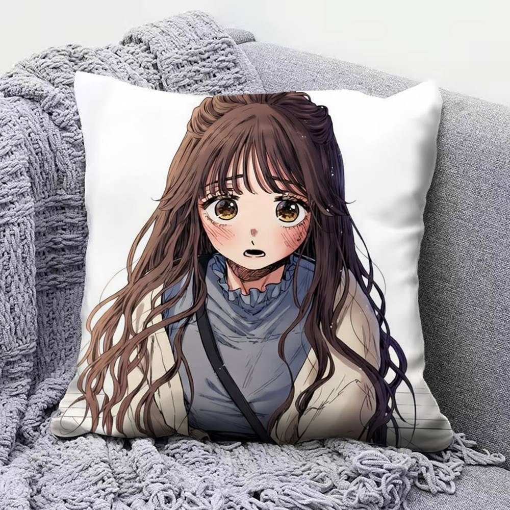 Kaoruko Waguri Kaoru Hana wa Rin to Saku Pillow Covers Home Sofa Cushion Covers and Aecorative Custom