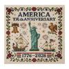 US 250th Anniversary Cross Stitch Kit Personalized Patriotic Cross Stitch Commemorative Embroidery for Beginners Stamped