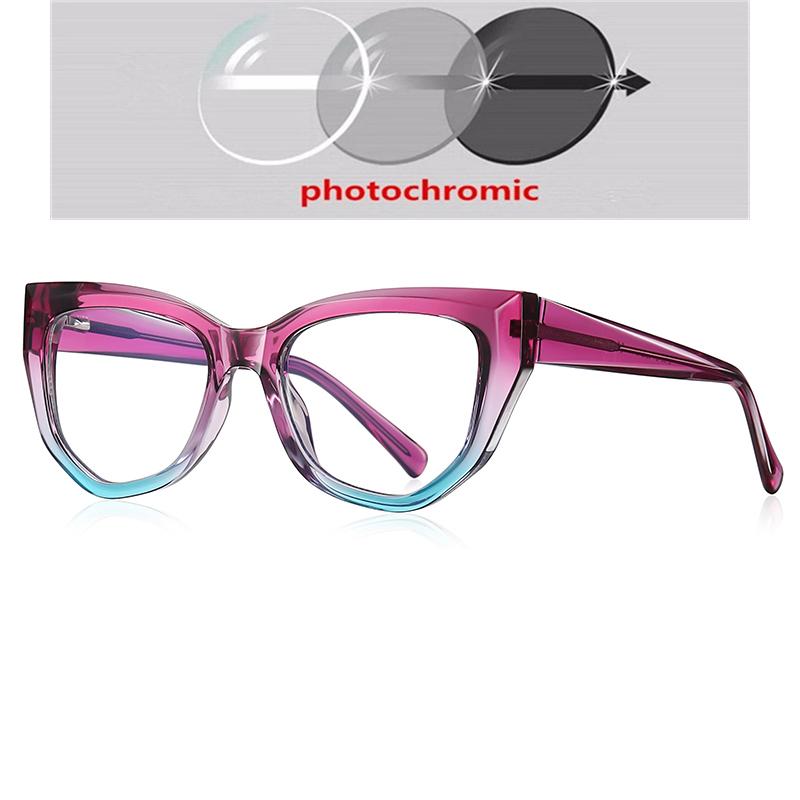 0 -0.5 -0.75 To -6.0 Anti Blue Light Cat Eye Nearsighted Glasses For Women Fashion  Hyperopia Eyeglasses Power +0.5 To +4.0