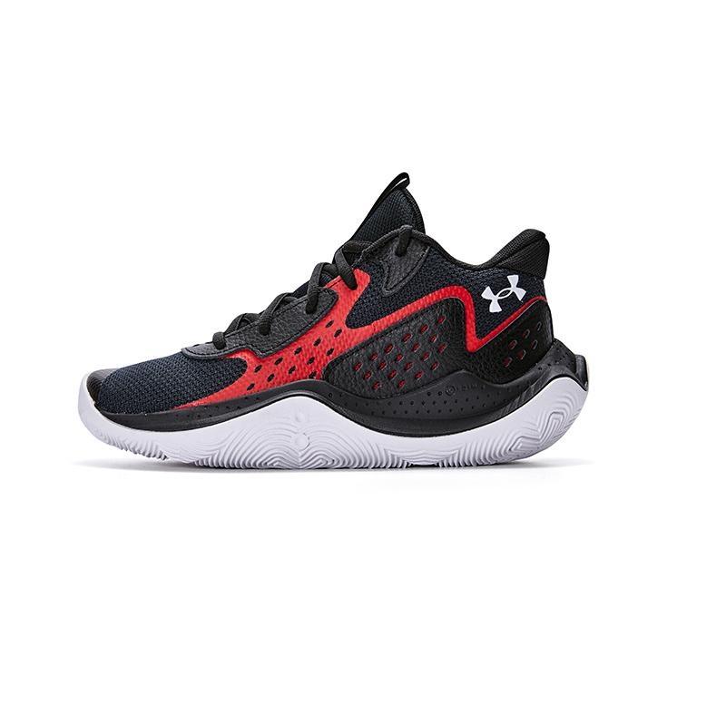 (GS) Under Armour Jet 23 Black Red Kids 3026635-001-NEW EU 40