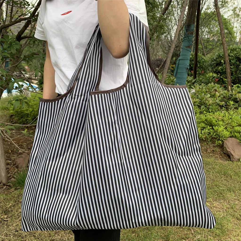 Eco-Friendly Foldable Korean Style Portable Shopping Bag - Medium Size Handbag