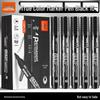 Waterproof Black Oil-Based Marker - Fade-Resistant, Thick Outline