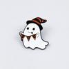 Creative Halloween Pumpkin and Little Ghost Brooch - Cute Cartoon Badge and Alloy Accessories