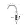 Instant Type Electric Faucet Stainless Steel Faucet Heater Easy to Use Water Heaters  Toilet