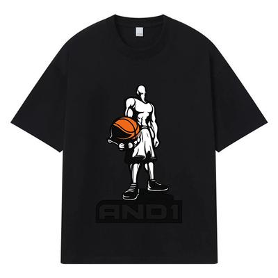 2026 Basketball Player Printed Graphic Y2k Harajuku Streetwear 100% Cotton T Shirt Casual Oversized Summer Men T-shirt