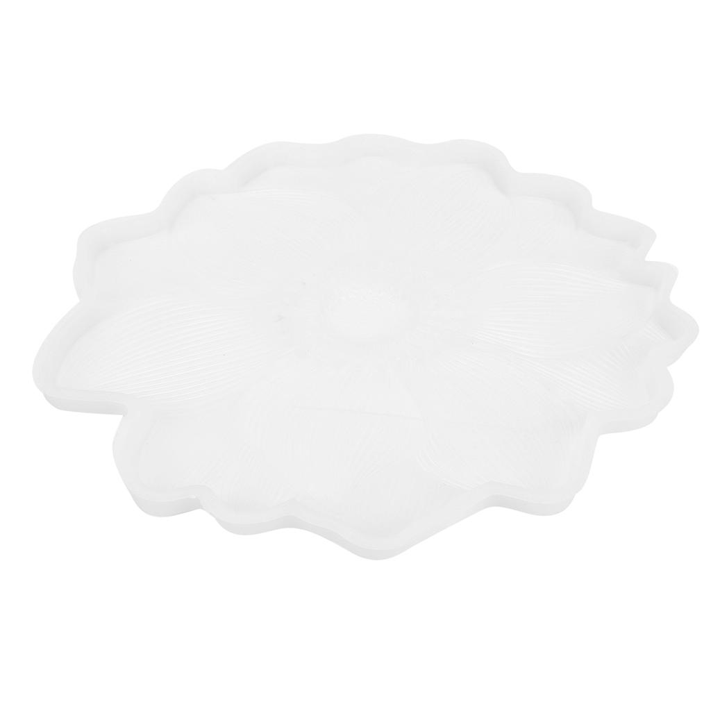 Molde de Silicona de Resina con Forma de Flor Reutilizable Flexible Resistente al Desgarro Molde de Bandeja Floral para Decoración del Hogar Proyecto de Arte