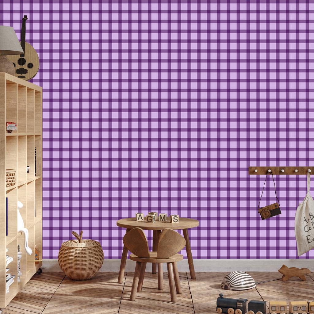 Purple Plaid Wallpaper - Purple, Lavender, and Plum 50x1000